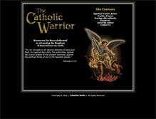 Tablet Screenshot of catholicwarriors.com